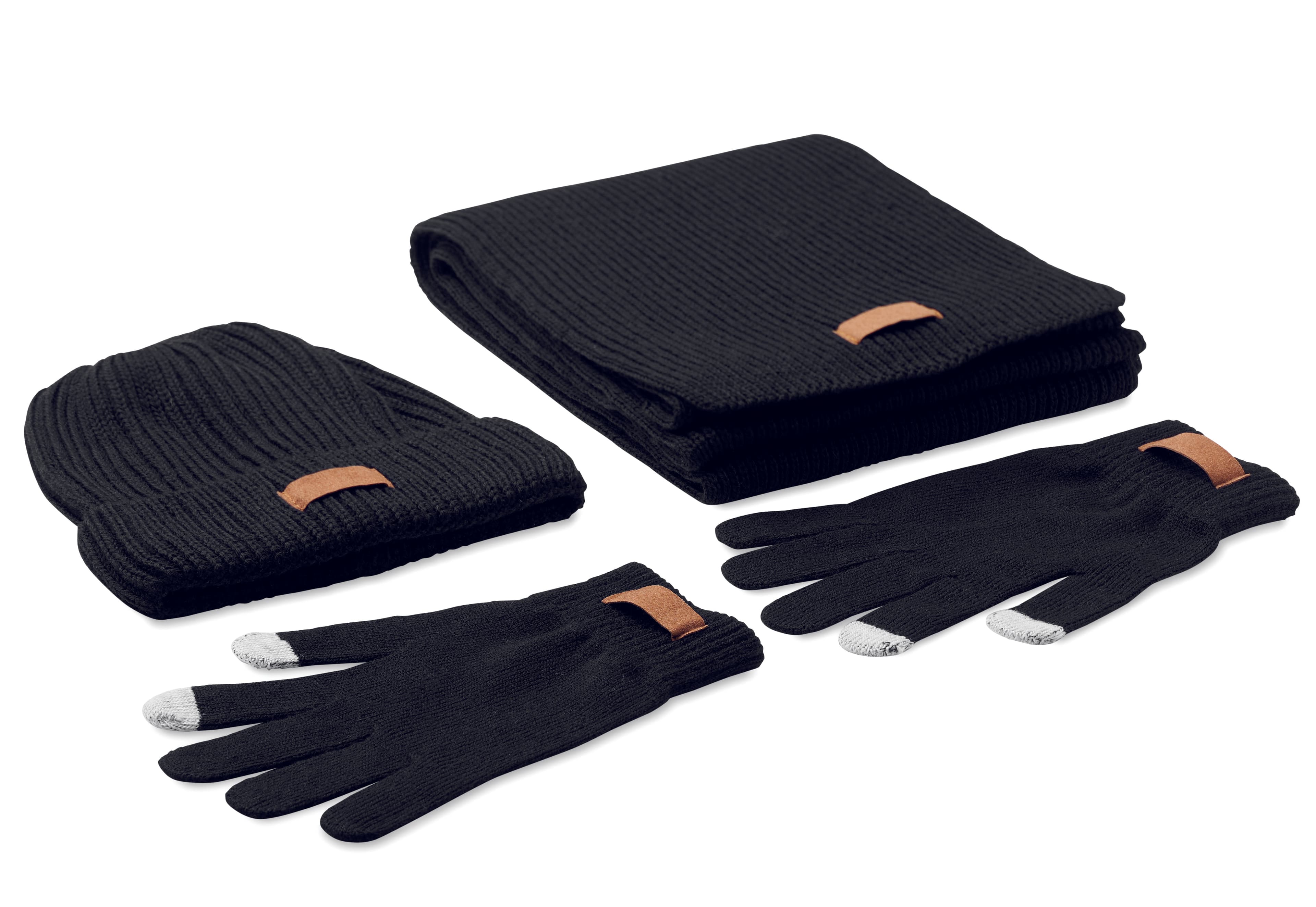 Set de invierno DENALI: gorro, bufanda y guantes tactiles en un solo regalo